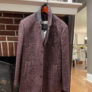Ted Baker Herringbone bouclé wool-blend coat